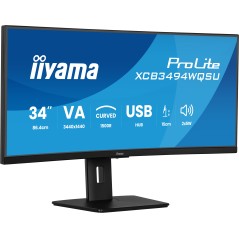 iiyama 34" Business UQHD Monitor - XCB3494WQSU-B1 | Ultimate Clarity & Productivity Boost